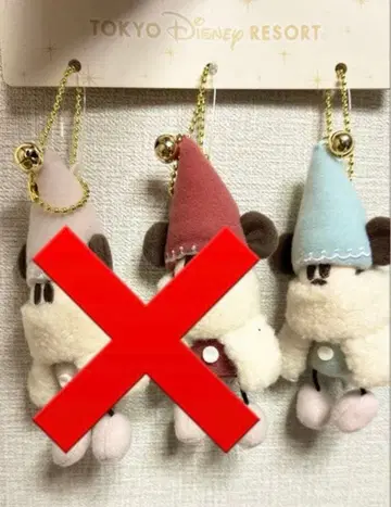 릴린링 키체인 미사용 새상품 스카이블루 크리스마스