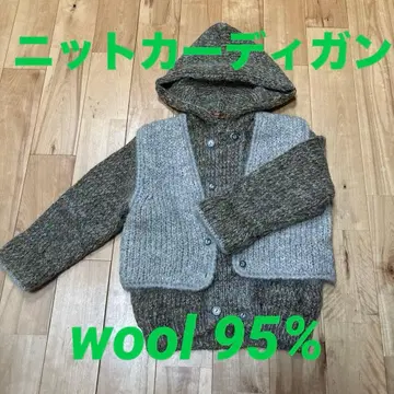 후드 부착 니트 가디건 M