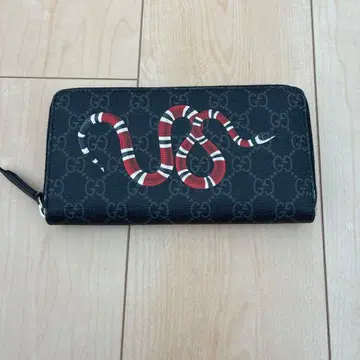 GG 패턴 뱀 디자인 장지갑