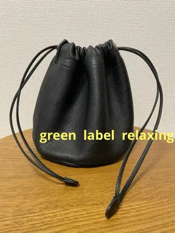 UNITED ARROWS 그린레이블 릴랙싱 복조리백 블랙