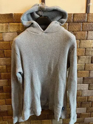 KAVU 그레이 후드 부착 후드티 두꺼운 원단 서멀