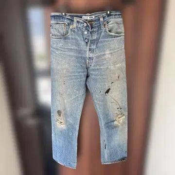 RE/DONE Levi's 데미지 데님 팬츠