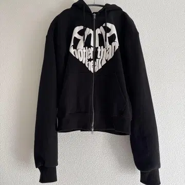 HTH heart logo zip hoodie