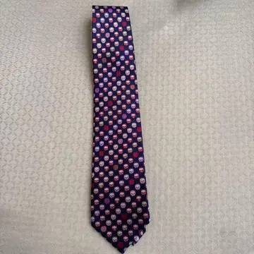 달마 패턴 네이비 넥타이 GINZA TAYA