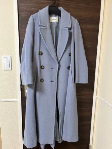 COCO DEAL 라이트 블루 롱 코트