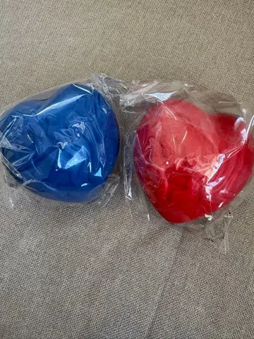 B'z 가챠가챠 릴렉세이션 하트 파랑 빨간색 세트