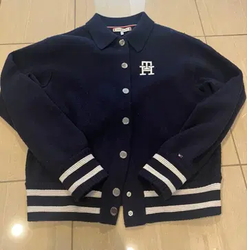 타미힐피거 네이비 가디건