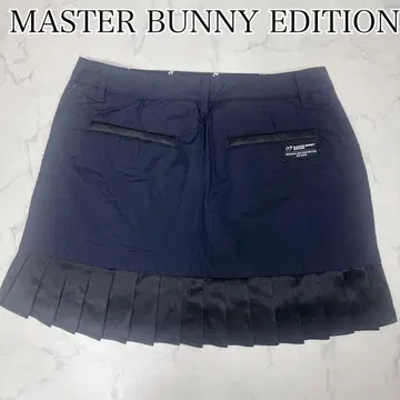 MASTER BUNNY EDITION 플리츠 스커트 네이비 사이즈 2