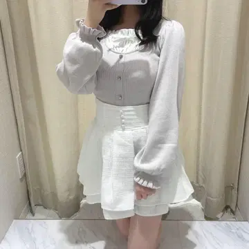 evelyn 하트 비쥬 니트