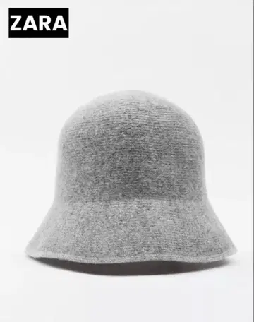 [ ZARA ] 대비 울 블렌드 버킷햇 리버서블