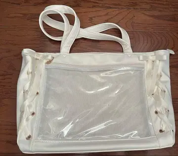 WEGO/ [ S 사이즈 ] 레이스업 이타백 화이트