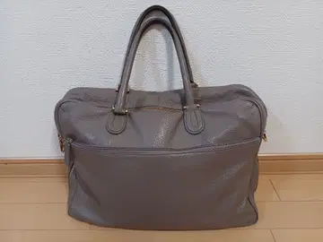 그레이 가죽 토트백 CIMABUE