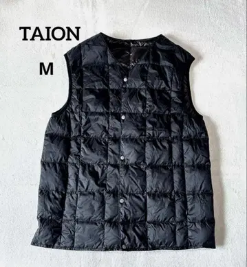 TAION 다운 베스트 이너 베스트 남성용 M 블랙 다운 90%