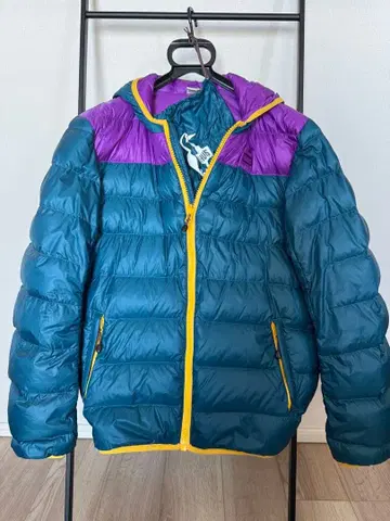 참스 CHUMS 다운 자켓 나일론 후디 그린 L