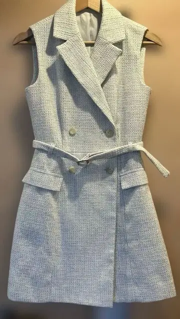 SNIDEL 슬리브리스 자켓 미니 원피스