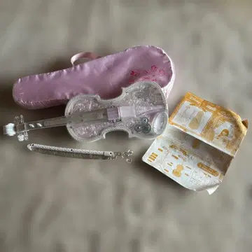 완구 바이올린 핑크 케이스 포함