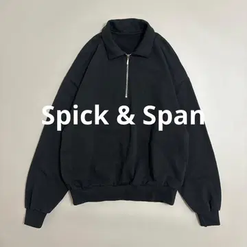MAO MORITA x Spick & Span 하프 집 맨투맨