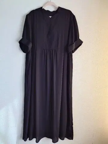 베이크 크루즈 블랙 롱 드레스