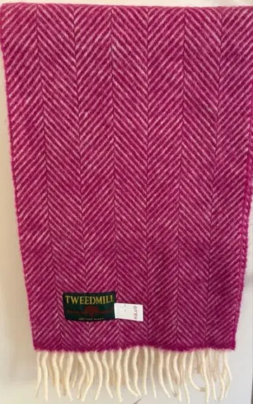 [ 새상품급 ] 트위드밀 TWEEDMILL 헤링본 무늬 머플러