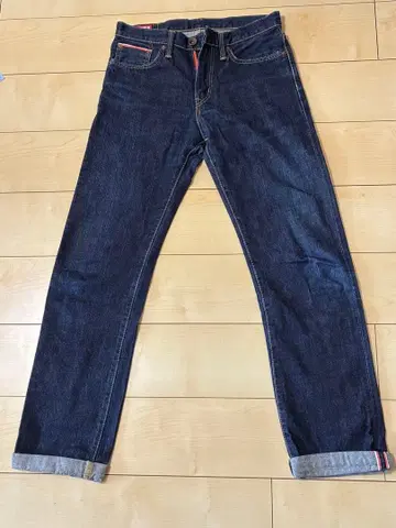 EDWIN 505 다크 블루 스트레이트 데님