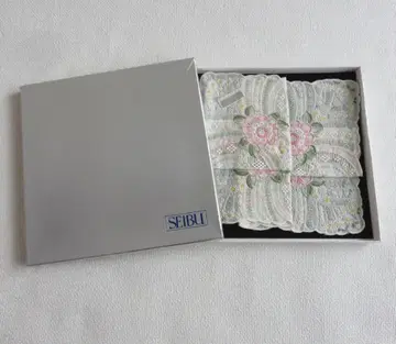 미사용 스와토 자수 7 손수건 산두