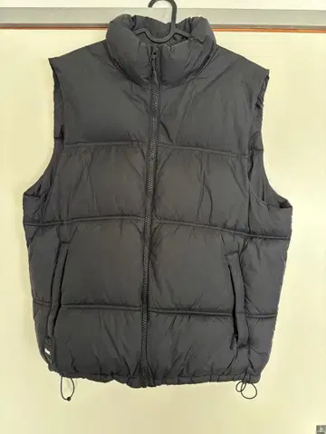 ZARA 블랙 다운 베스트 XL