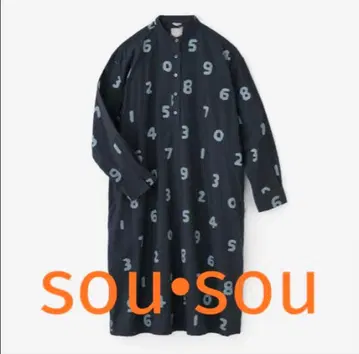 sousou 비에라 래글런 셔츠 원피스 여자 F sosuu 청갈색