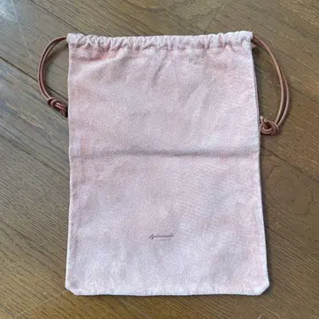 ayakawasaki 스웨이드 핑크 복조리 파우치