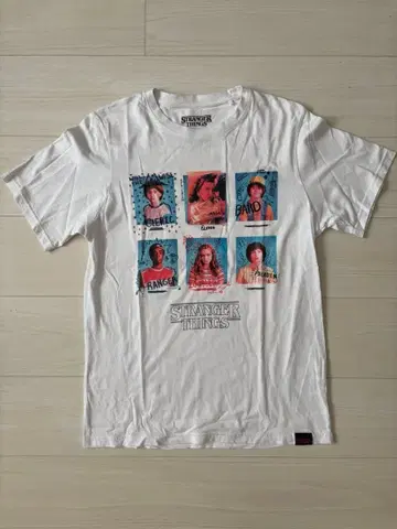 스트레인저 싱스 반팔 T셔츠 화이트 stranger things