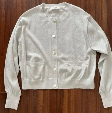 E by eclat 이바이 에클라 가디건 라메 실버