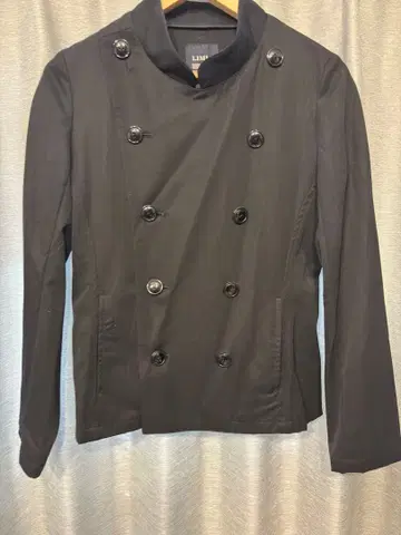 LIMI Feu 블랙 스탠드 카라 자켓