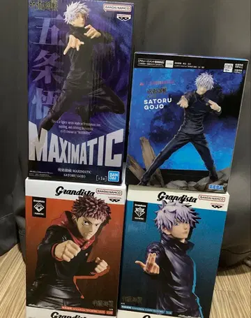 주술회전 고죠 사토루 이타도리 유우지 피규어 4개 세트