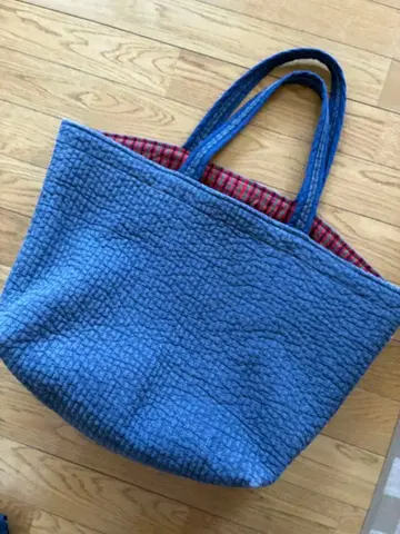 누비백 리스타트 사이즈 네이비 패밀리아 체크