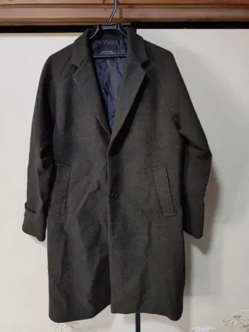 NANO UNIVERSE 다크 그레이 체스터 코트 나노 유니버스