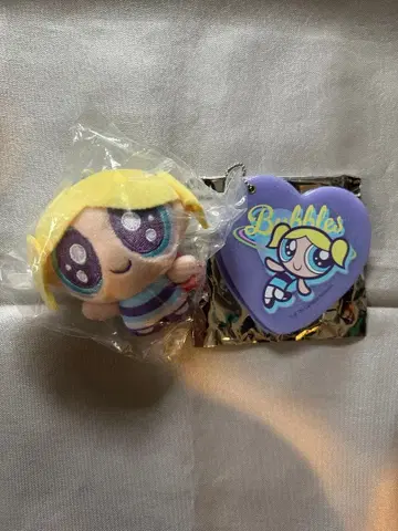 파워퍼프걸 오메메키라키라 봉제 인형 버블스 슬라이드 거울