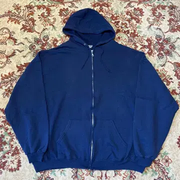 저지 집업 후드티 풀 집업 네이비 무지 블랭크