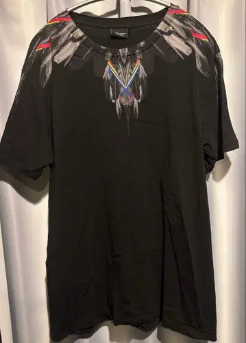 Marcelo Burlon 마르셀로 바론 페더 y2k 티셔츠 블랙