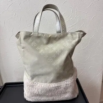 russet 한정판 합성 피혁 퍼 토트백