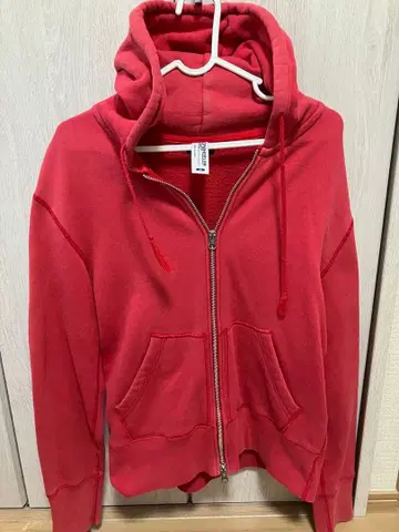 LOOPWHEELER BEAMS 별주 후드티 M 사이즈 레드