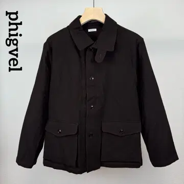 피그벨 phigvel 울 커버올 자켓 브라운