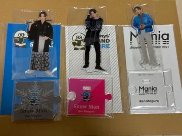 SnowMan 메구로 렌 아크릴 스탠드 3종 세트