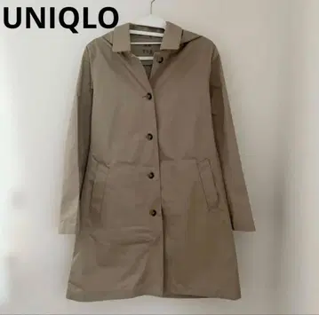 유니클로 트렌치코트 블록테크 스텐카라 코트 S UNIQLO