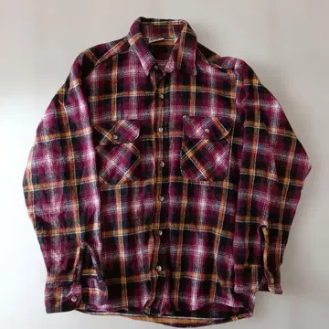 FIVE BROTHER 체크 플란넬 셔츠 M USA제