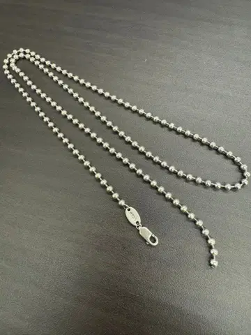 실버 925 소재 볼 체인 목걸이 y자 목걸이