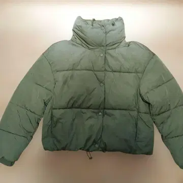 ZARA 올리브 그린 다운 자켓 L