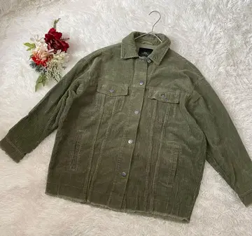 [ ZARA ] 코듀로이 오버 빅 블루종 (M) 면 100% 남녀 공용