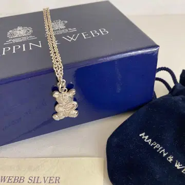 마핀앤웹스터 실버 목걸이 곰