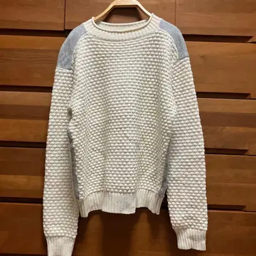 KBF 긴팔 니트 화이트 그레이 KBF 포코포코