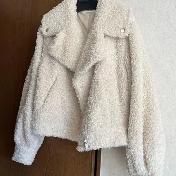 스나이델 아이보리 보아 자켓 0 사이즈