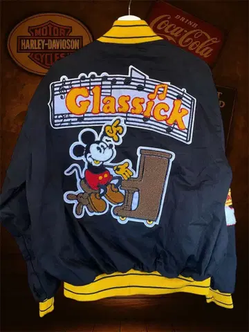 [ 대방출 세일! ] JH Design 미키 자수 레이싱 자켓